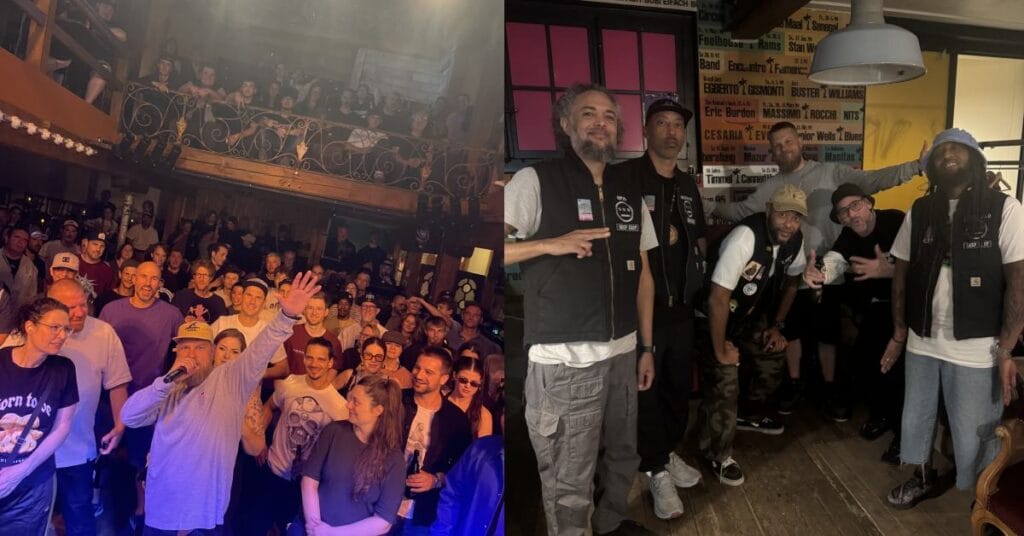 Prop Dylan hänger back stage med Souls Of Mischief