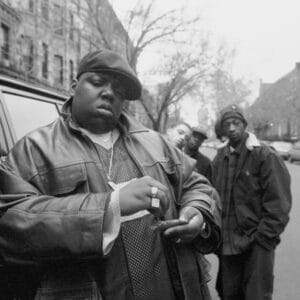 Stilren Notorious B.I.G. poster i storleken 70x55 cm med Biggie Smalls.