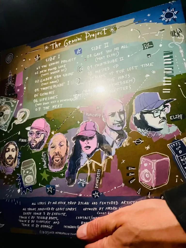 The Gemini Project vinylskiva som Remedeeh gjort innan sin resa till Sverige.