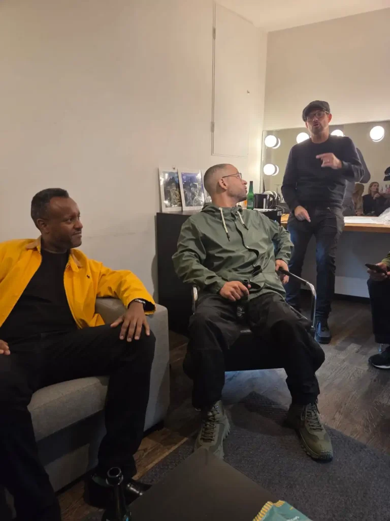 Daggi, CG och Joel i logen under kvällen när AFC gästar Petter
