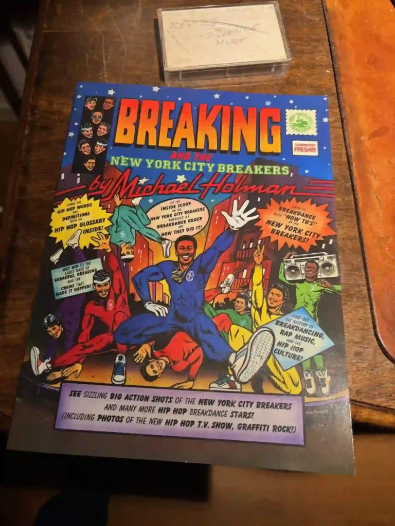 Vintage bookcover to "Breaking and the New York City Breakers"