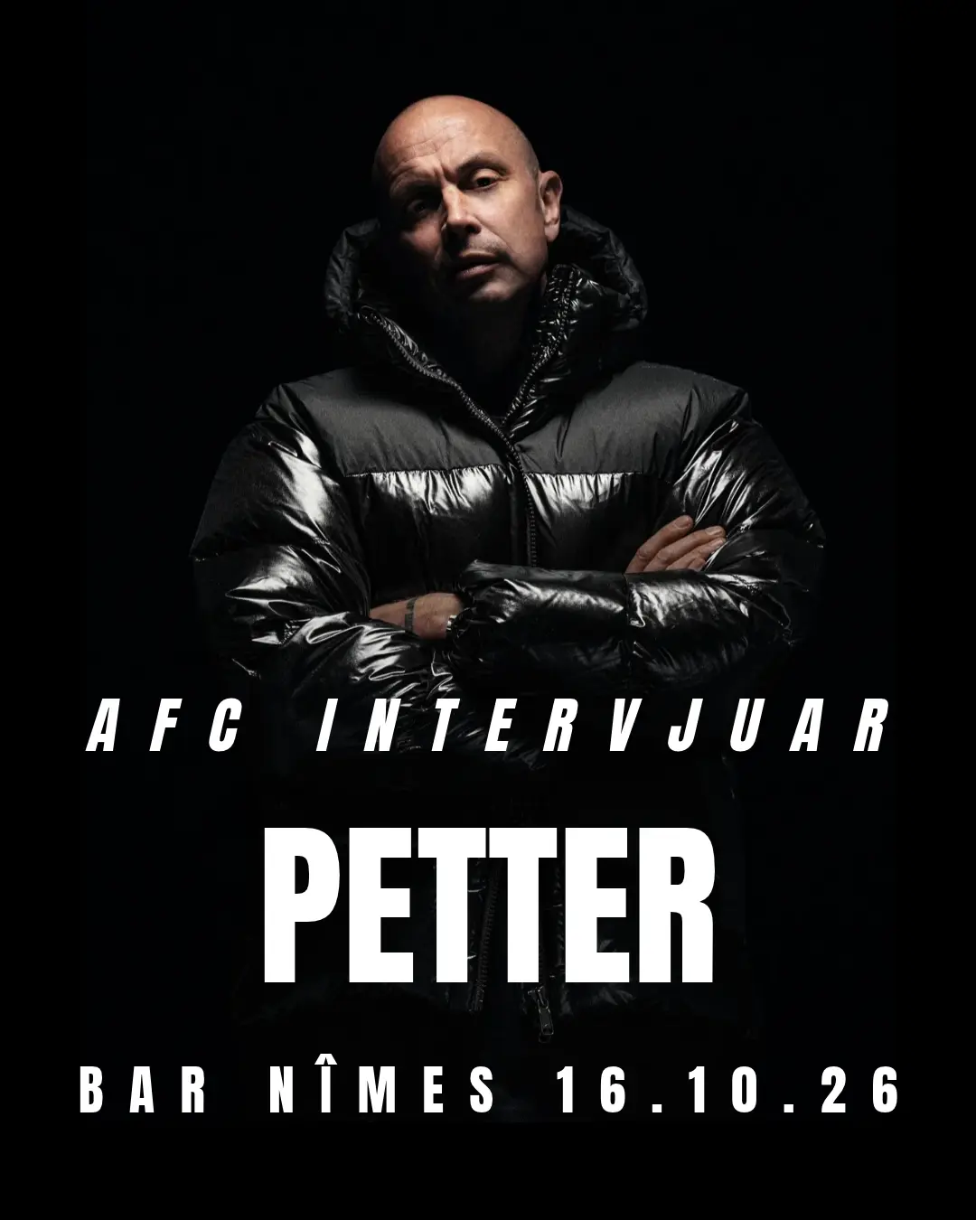 Mobilanpassad banner för AFC intervjuar Petter om albumet Bar Nîmes.